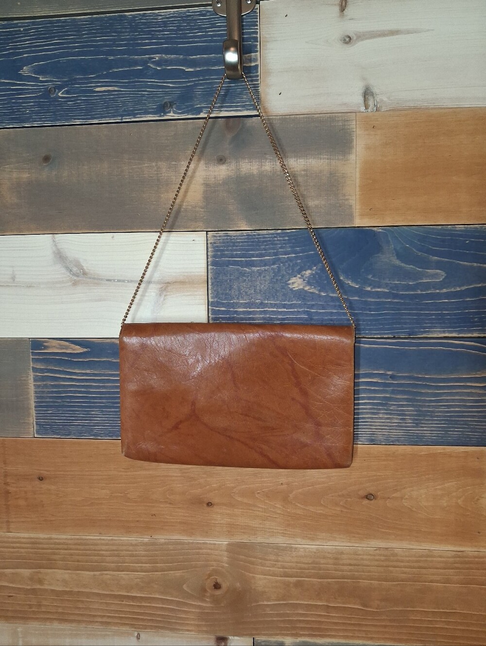 Vintage Handpainted Leather Purse / Handbag - Picture 4 of 8
